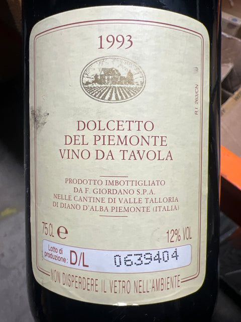 Giordano Dolcetto del Piémont 1993