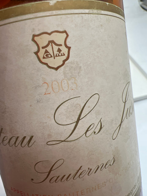 Sauternes Château Les Justices 2003