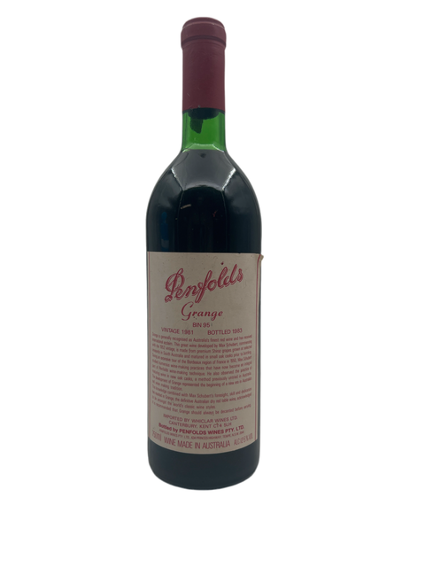 Poubelle Penfolds Grange 95 1981