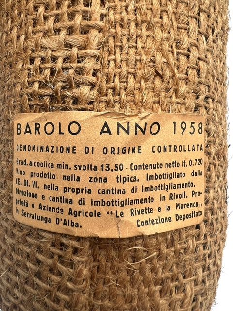 Barolo 1958 Villadoria