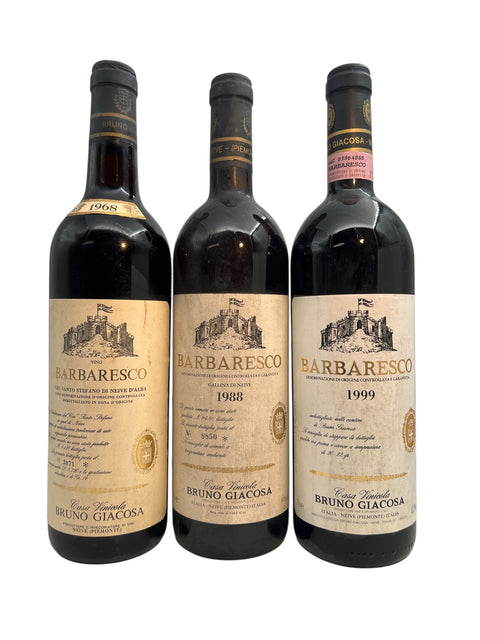 Barbaresco Bruno Giacosa 1988 Étiquette Blanche