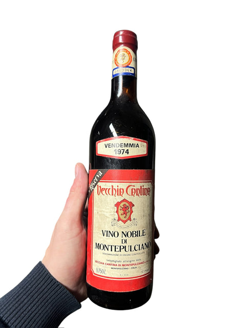 Vecchia Cantina Vino Nobile di Montepulciano 1974 Dommages à la capsule Riserva