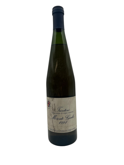 Bouteille de Moscato Giallo du Trentin millésime 1991