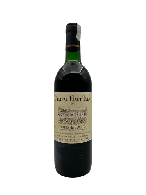 Bouteille de vin rouge Château Haut Tayac 1990 des Côtes de Bourg