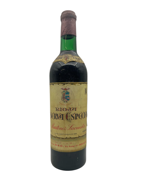 Bouteille de vin rouge Martinez Lacuesta Rioja Reserva Especial 1964
