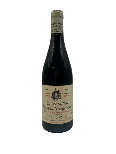 Bouteille de vin rouge Savigny Vergelesse Albert Morot 1996