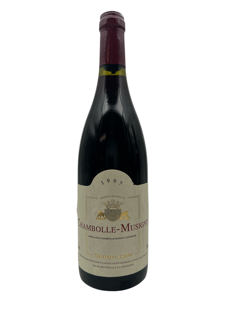 Bouteille de vin rouge Chambolle-Musigny millésime 1997