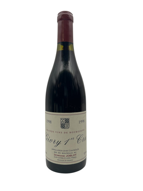 Bouteille de vin rouge Givry 1er Cru Domaine Joblot 1998