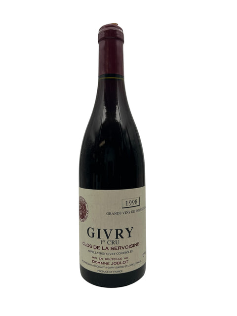 Bouteille de vin rouge Givry 1er Cru Domaine Joblot 1998