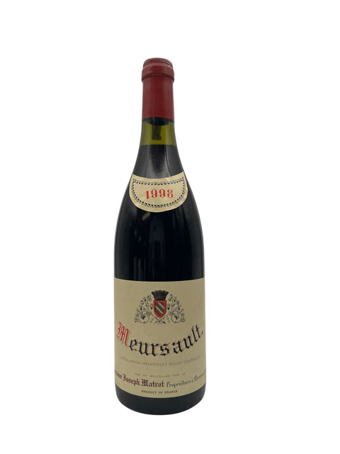 Bouteille de vin rouge Meursault Domaine Joseph Matrot 1998