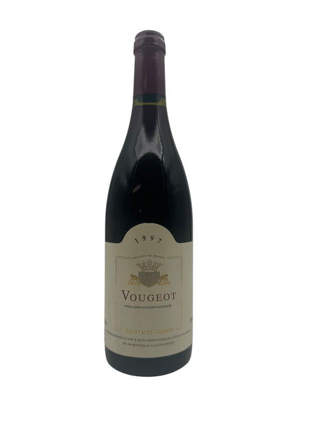 Bouteille de vin rouge de Bourgogne Vougeot Chauffray-Chopin 1997