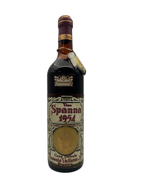 Bouteille de vin rouge Traversagna Antonio Vallana 1954