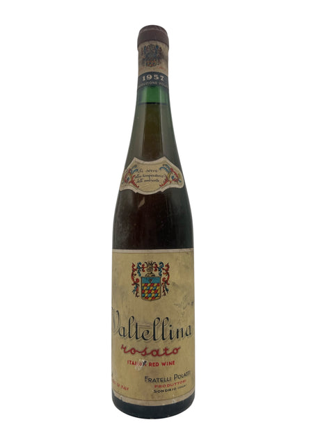 Bouteille de vin rouge Valtellina de Fratelli Polatti 1957