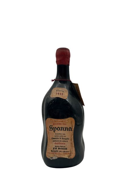 Bouteille de Spanna Castello di Lozzolo 1957 avec étiquette originale