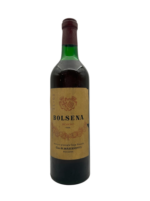 Bouteille de Bolsena Rosso 1958 de Mazzìotti