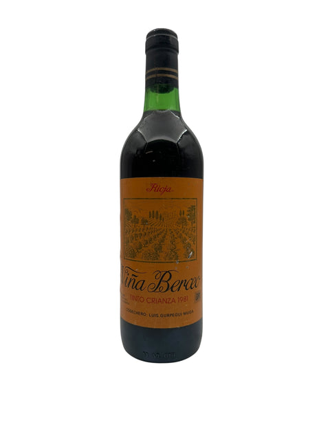 Vin rouge Viña Berceo 1981 de Luis Gurpegui Muga