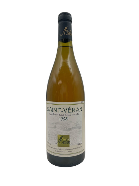 Bouteille de vin blanc Saint Véran Merlin 1998