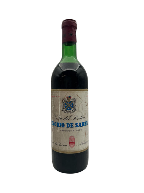 Bouteille de vin rouge Viña del Perdón Señorío de Sarria 1969