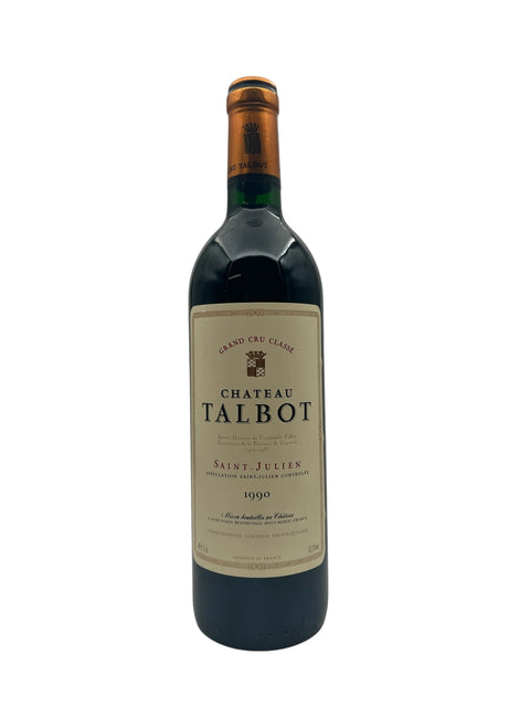 Bouteille de vin rouge Saint-Julien Château Talbot 1990