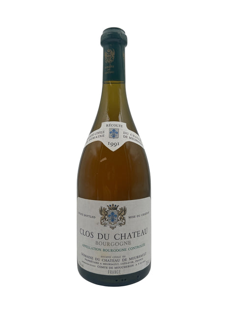 Bouteille de vin blanc Clos du Château Bourgogne 1991