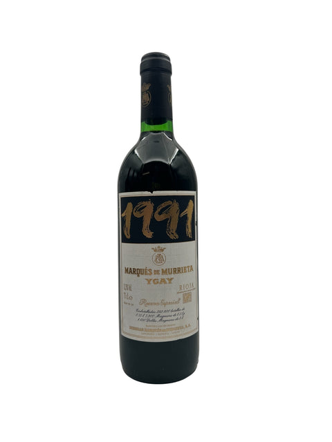 Bouteille de vin rouge Ygay Marqués de Murrieta 1991