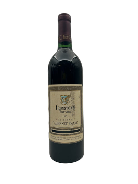 Bouteille de vin rouge Ironstone Cabernet Franc 1993