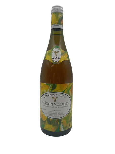 Bouteille de vin blanc Mâcon Villages Georges Dubœuf 2004