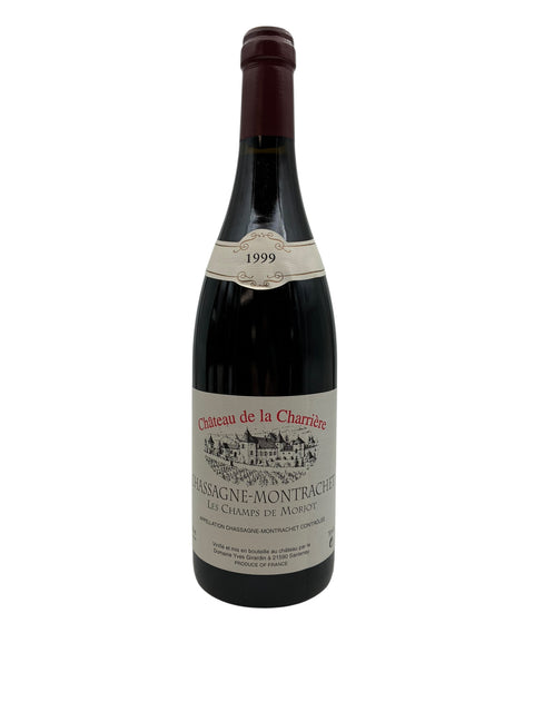 Bouteille de Chassagne-Montrachet Château de la Charrière 1999