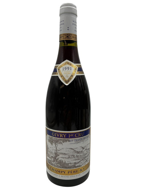 Bouteille de vin rouge Givry Champy 1991