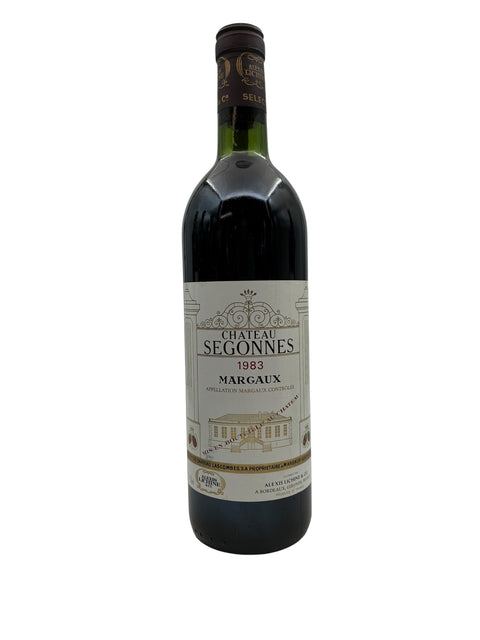 Bouteille de vin rouge Château Segonnes 1983 Margaux