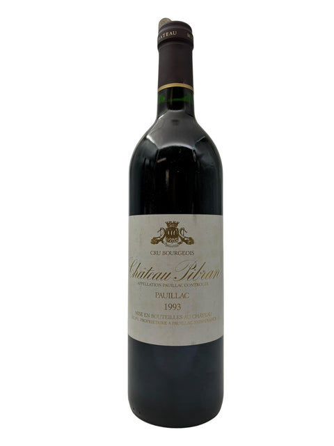Bouteille de vin rouge Château Siran 1993 de Pauillac