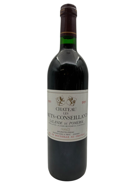 Bouteille de vin rouge Château Les Hauts-Conseillants 1989 de Bordeaux