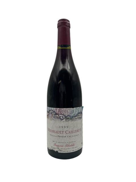 Bouteille de vin blanc François Mikulski 1999 de Meursault Cailleret