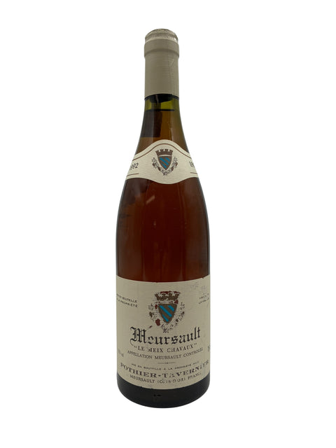 Bouteille de vin blanc Meursault Pothier-Rieusset 1992