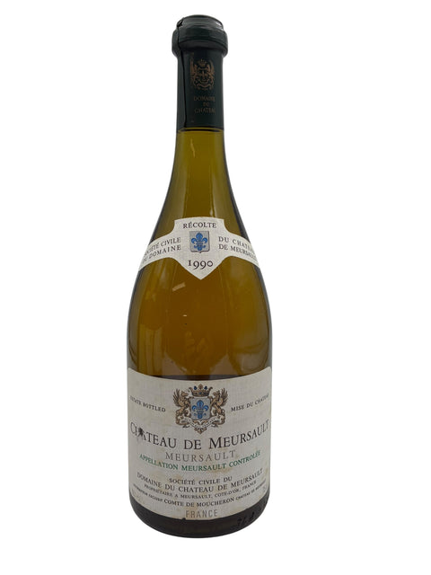 Bouteille de vin blanc Meursault Château de Meursault 1990