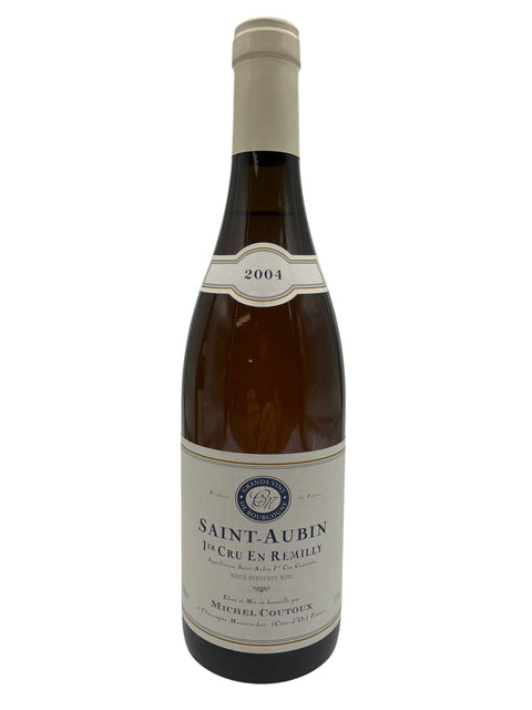 Bouteille de vin blanc Saint-Aubin Michel Coutoux 2004