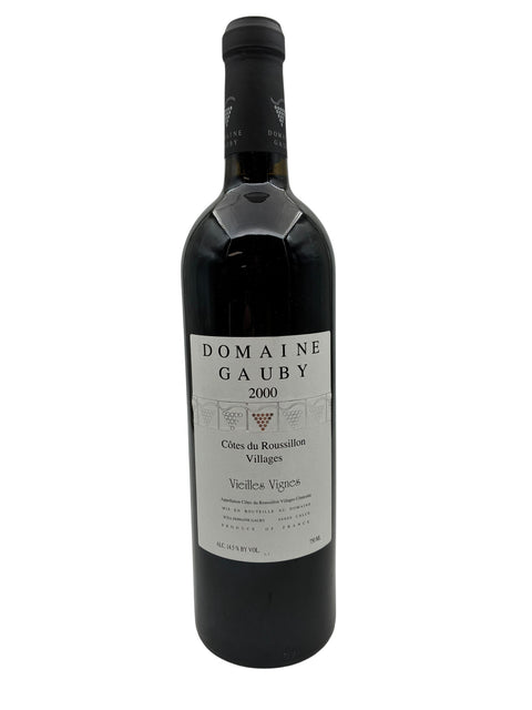 Bouteille de vin rouge Vieilles Vignes Domaine Gauby 2000 des Côtes du Roussillon Villages