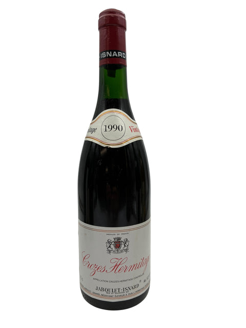 Bouteille de vin rouge Crozes Hermitage Jaboulet Isnard 1990