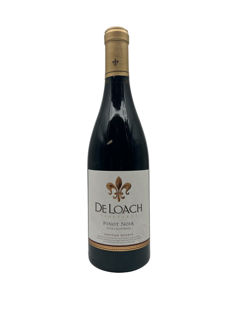 Bouteille de vin rouge Pinot Noir De Loach 2008