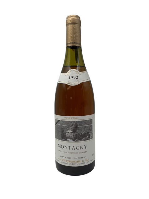 Bouteille de vin blanc Montagny VVB Steinmaier 1992