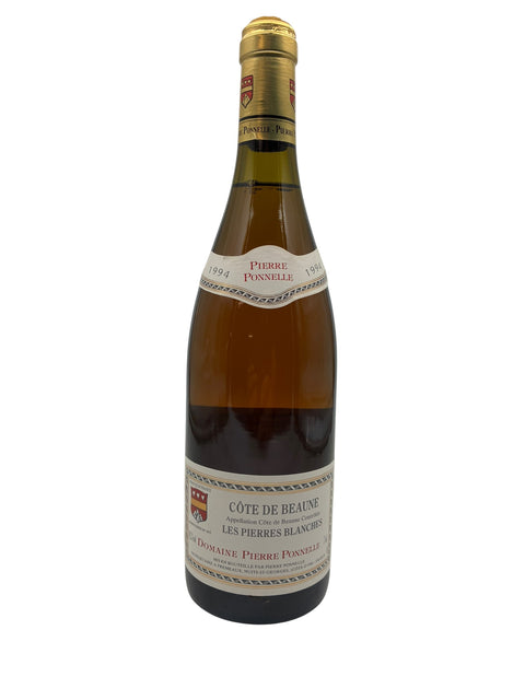 Bouteille de vin blanc Côte de Beaune Pierre Ponnelle 1994