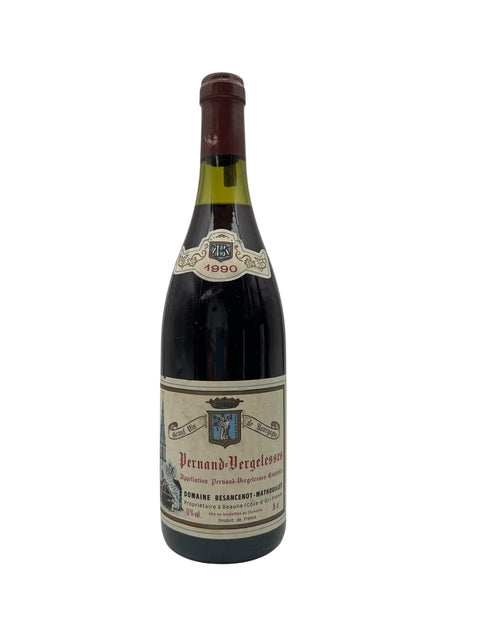 Bouteille de Pernand-Vergelesses 1990 du Domaine Besancenot-Mathouillet
