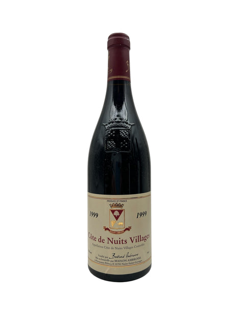Vin rouge Côte de Nuits Village de Bertrand Ambroise millésime 1999