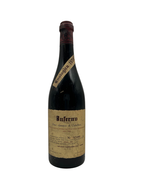 Bouteille de vin rouge Inferno Enologica Valtellinese 1973