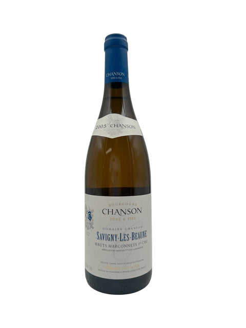 Bouteille de vin blanc Savigny-Les-Beaune Chanson 2005