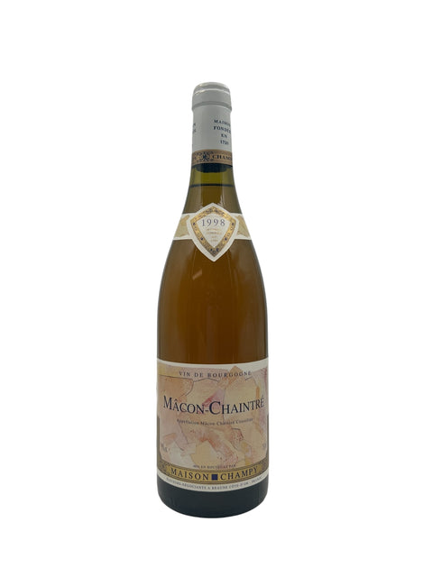 Bouteille de vin blanc Mâcon-Chaintré Maison Champy 1998
