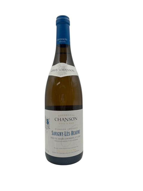 Bouteille de vin blanc de Bourgogne Savigny-Les-Beaune Chanson 2005