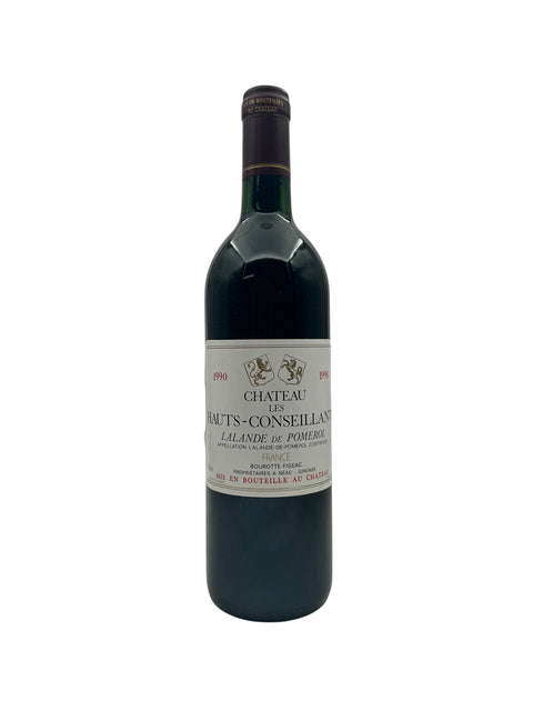 Bouteille de vin rouge Lalande de Pomerol de 1990