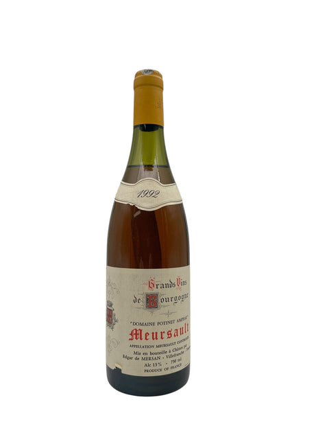 Vin blanc Meursault du Domaine Potinet-Ampeau 1992 bouteille