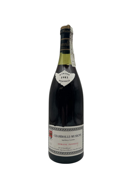 Bouteille de vin rouge Chambolle-Musigny Domaine Ponnelle 1983